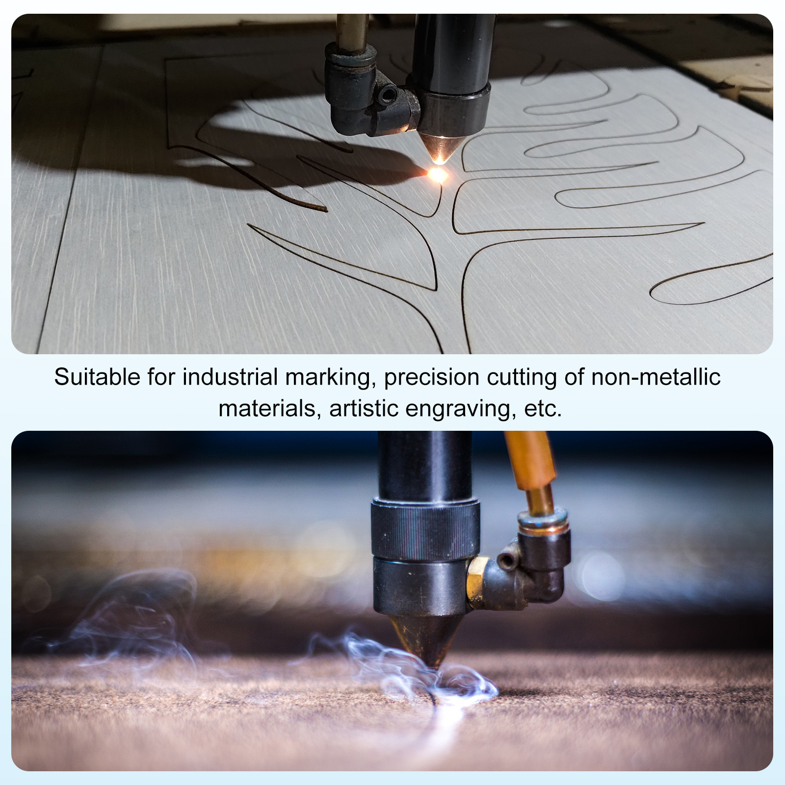 Uxcell 18mm CO2 Laser Lens FL50.8mm Focus Focal Lens for 0-200W Laser Cutter