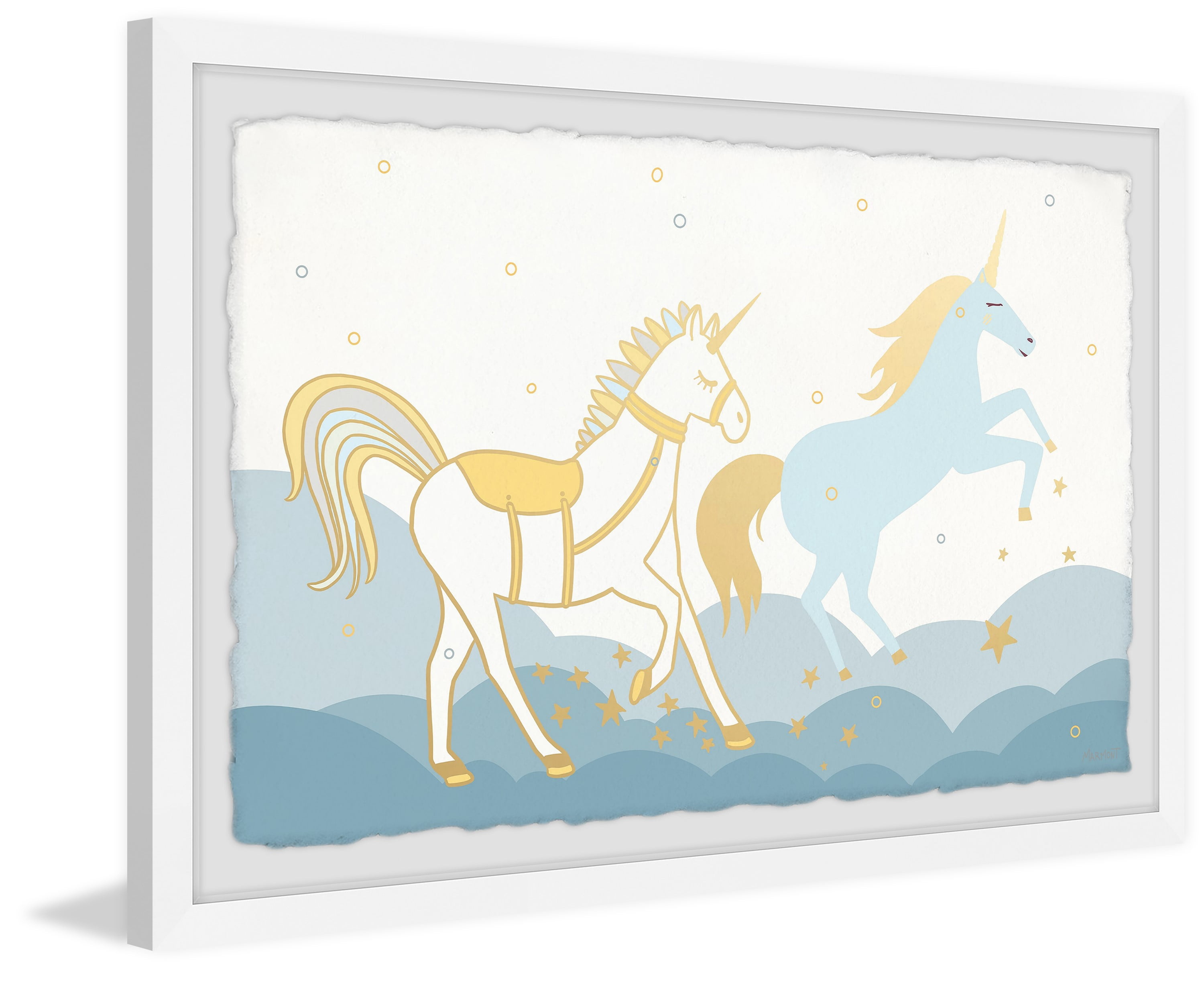 Marmont Hill The Unicorns Are Coming Framed Wall Art