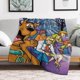 thumbnail image 5 of Manta de dibujos animados de Scooby Doo, suave y acogedora manta de felpa esponjosa para niños, niñas y adultos jóvenes, cálida manta de franela para sala de estar, dormitorio, sofá cama de 60 x 80, 5 of 8