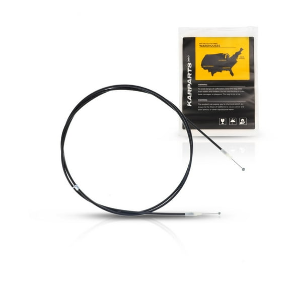 KarParts360 For Toyota Sienna 2004-2010 Hood Release Cable | Black | Plastic/Metal | Replacement For 53630AE010