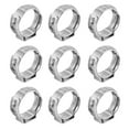 thumbnail image 6 of 50pcs 1/2 Inch Water Gas Pipe Worm Drive Hose Clip Single Ear Hose Clamps Stainless Steel Hose Clip Pipe Clips (Silver), 6 of 7