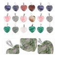 thumbnail image 5 of KAKOWELY 40 piezas de exquisitos adornos en forma de corazón, joyas, collares, colgantes, colgantes DIY, 5 of 5