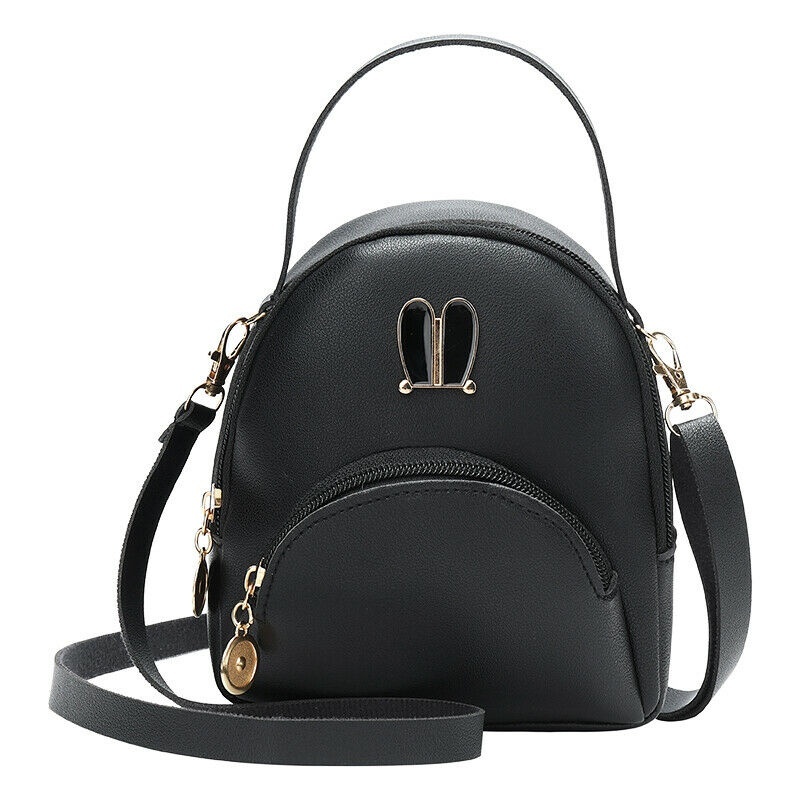black mini backpack purse
