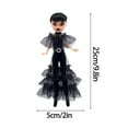 thumbnail image 4 of Wednesday Dolls and Accessories, Monster High Wednesday Addams Collectible in Nevermore Academy Uniform with Thing and Backpack, Doll Stand, 4 of 10