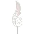 thumbnail image 2 of 24" White Iridescent Glittered Angel Wing Craft Pick, 2 of 2