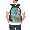 thumbnail image 6 of Daiia Cartoon Map Of Europe Backpack for Men and Women -Durable Backpack Large Capacity, Water-Resistant Bag with Adjustable Straps and Laptop Compartment, 6 of 9