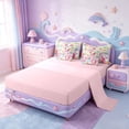 thumbnail image 3 of Manfei Cute Axolotl 7pcs Bedding Comforter Set,Cartoon Salamander Queen Bedding Sets For Kids Boys Girls,Kawaii Rainbow And Butterflies Queen Sheet Sets,Ombre Ultra Soft Home Decor Reversible, 3 of 8