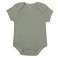 thumbnail image 3 of Baby Essentials Baby Boys of 9 Months Solid Earth Tone 6 Piece Bodysuit Set, 3 of 6