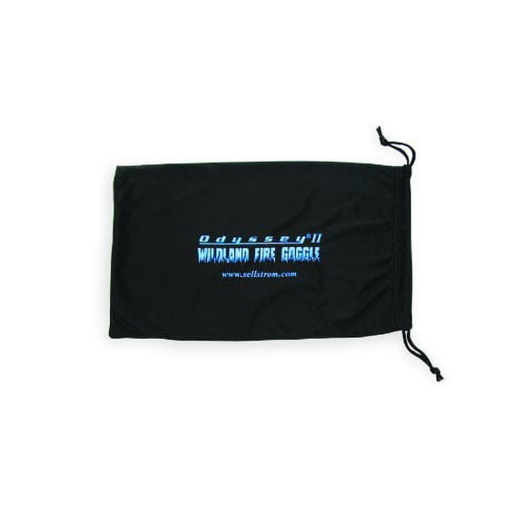 Sellstrom Protective Eyewear Micro-Fiber Bag for Wildland Fire Eye Goggles, with Drawstring, Black, S79906