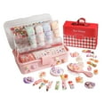 thumbnail image 3 of Juego de pegamento de crema Artificial para niños, peine de juguete para hacer manualidades, accesorios de resina al azar, Material de bricolaje, jueg con caja de almacenamiento, 3 of 7