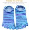 thumbnail image 2 of 5 Pairs Toe Socks for Women, Breathable Soft Ankle Socks Toe Separator Sock, Cotton Low Cut Five Finger Sock with Toes for Sports Working, 2 of 7