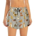 thumbnail image 2 of Xecao's Cute Dog for a double-layer running short for women, perfect for gym, tennis, and more, featuring a convenient pocket., 2 of 9
