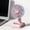 Pink, variant on CCWADH Cute Portable USB Rechargeable Mini Fan - Compact Desktop Fan with Quiet Operation & 3 Speed Settings for Office & Dorm Use
