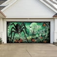 thumbnail image 3 of Loyerfyivos Halloween Garage Door Banner 83.8*192 IN Halloween Skeleton Pumpkin Garage Door Cover Halloween Garage Door Decoration Large Halloween Scary Garage Backdrop for Halloween Decoration, 3 of 7