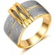 thumbnail image 3 of Anillos de banda para mujer, anillos gruesos de oro y plata, joyería de disfraz para adolescentes y niñas, regalos para ella, 3 of 5