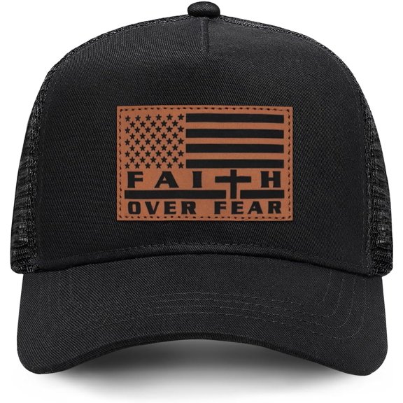 Faith Over Fear Hat American Flag Hat