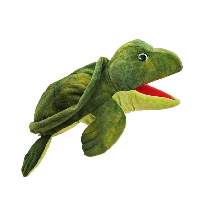 Jouet en Peluche Tortue de Mer Réaliste – Animal en Peluche Doux pour Enfants, Créature Océanique Éducative, Cadeau Parfait pour Enfants et Collectionneurs, 14 Pouces