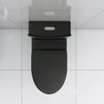 thumbnail image 4 of Matte Black Elongated One Piece Toilet Dual Flush 1.1/1.6 GPF Water Saving Map 1000g,Matte Black, 4 of 7
