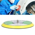 thumbnail image 2 of 6-Inch PU Hook & Loop Backing Plate for Air Sanders – High-Speed 12000 RPM, 5/16"x24 Thread, Durable Grinding & Polishing Pad, Compatible with Most Sanding Discs, Yellow Finish., 2 of 7