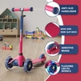 thumbnail image 3 of KORIMEFA 3 Wheel Scooters for Kids, Kick Scooter for Toddlers 2-5 Years Old, Boys Girls Scooter with Light Up Wheels, 3 of 15