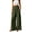 Green, variant on Women's High Waist Wide Leg Pants, Cotton Linen Flare Leg Palazzo Trousers with Pockets, Elastic Waist Casual Bell Bottom Pants for Daily Wear, Vacation and Boho Chic Outfits Black XS