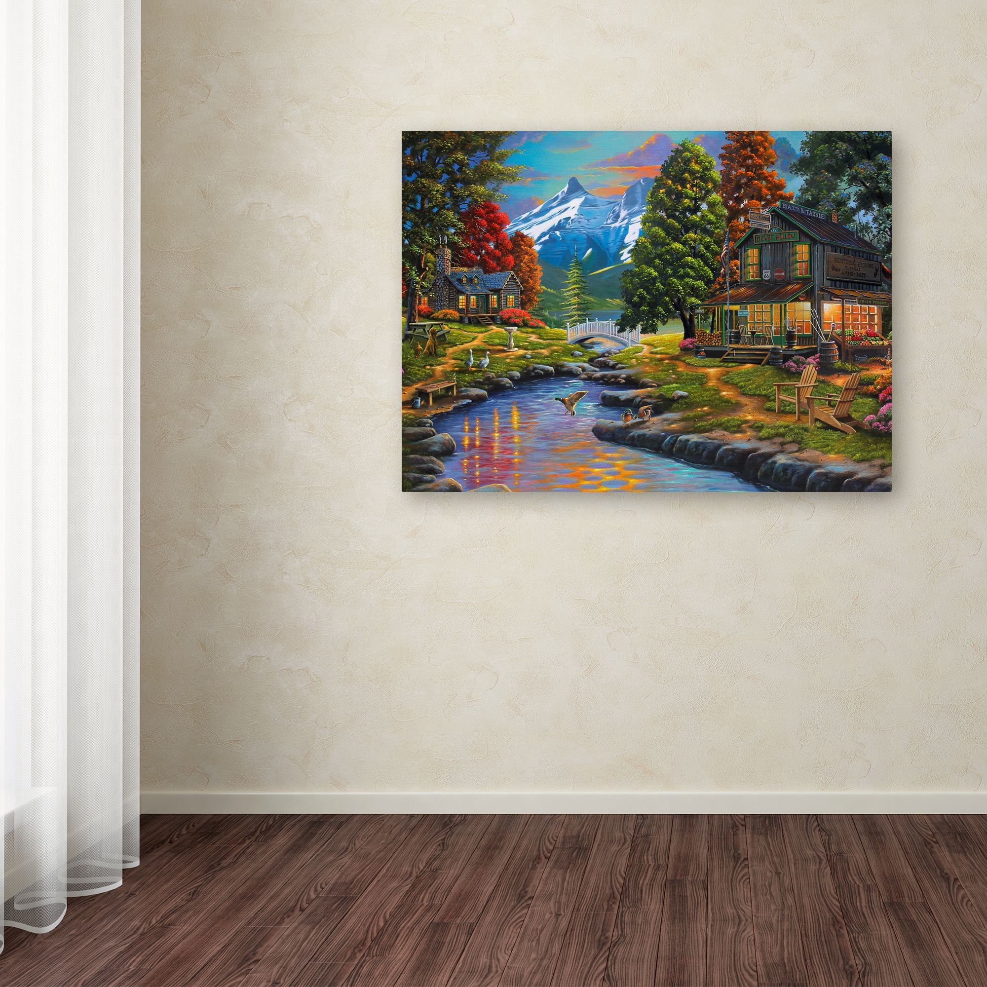 Trademark Fine Art 'Going to the Sun View' Canvas Art by Geno Peoples