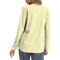 thumbnail image 5 of Fall Outfits for Women 2025, Yigetop Women Fashion Casual Long Sleeve Button Tops Shirts Blouses Tops Long Sleeve Shirts for Women Beige L, 5 of 6