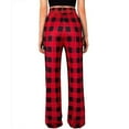 thumbnail image 2 of Yuzhih Pajama Pants Women Summer Baggy Comfy Plaid Sleep Bottom Fashion Lounge Trousers with Pockets, 2 of 6