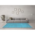 thumbnail image 3 of Ahgly Company Indoor Rectangle Oriental Light Blue Industrial Area Rugs, 7' x 9', 3 of 4