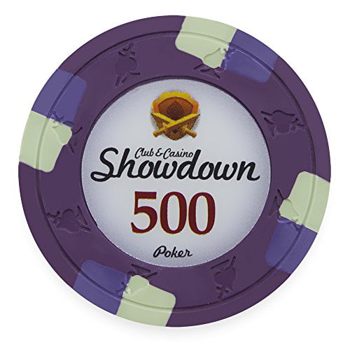 Buy 2 Get 1 Free 50 Purple $500 Showdown 13.5g Clay Poker Chips New 