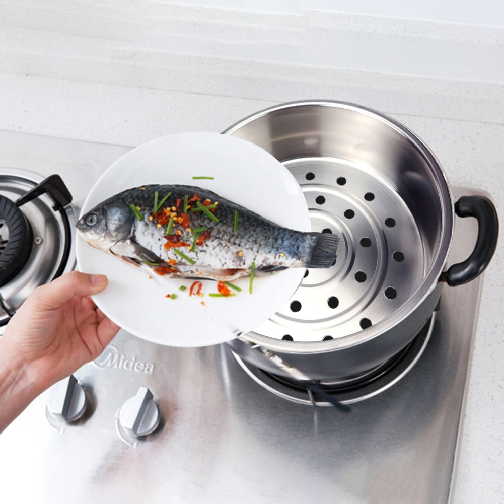 304 Stainless Steel Rice Cooker Steamer Basket Thickened And Deepened