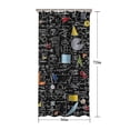 thumbnail image 5 of Math Equations Colorful Doodles Black Pattern Shower Curtain 36"x72" ,Bathroom Decorative Shower Curtains Set with 12 Hooks,Modern Waterproof Washable Shower Curtain, 5 of 6