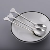 Stainless Steel Coffee Spoon Dessert Spoon Mixing Spoon Small Round Spoon Small Spoon Tea Spoon Heart Shaped Handle, crgrtght 2025 Stainless Steel Coffee Spoon Dessert