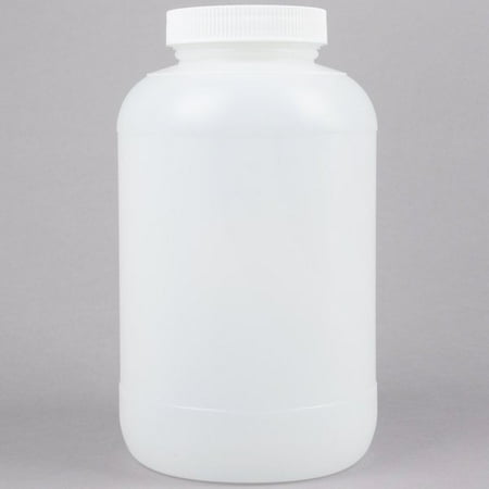 Carlisle PS80200 Store  N Pour 1 Gallon White Container with Colored Cap 6 pack 