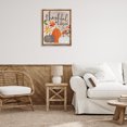 thumbnail image 3 of Stupell Industries Thankful & Blessed Pumpkins Botanical & Floral Painting Brown Floater Framed Canvas Art Print Wall Art, 25 x 31, 3 of 10