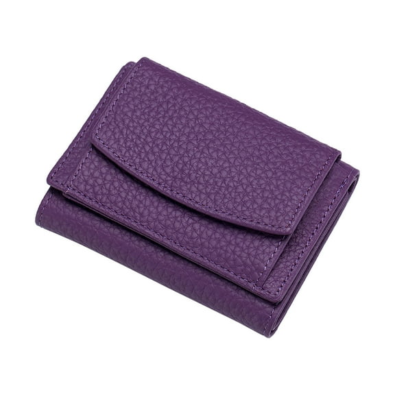 Kcolen Leather Shield Card Holder Pocket Purse for Women Compact Slim RFID Blocking Design