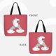 thumbnail image 2 of Disketp Unicorn and Wine Bolsa Tote de Lona para Mujer, Bolso de Hombro y Cruzado con Cierre de Cremallera, 2 of 7