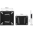 thumbnail image 4 of Wall Hung TV Bracket, RV TV Wall Mount Bracket for 14-32Inch TV Large Load Solid Support Monitor Wall Mount for Camper Small Monitor LED LCD Flat Screen TVs, 4.7 x 4.7 x 0.3 in, 4 of 7