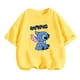 thumbnail image 3 of Conjunto de camiseta para niños, camiseta de dibujos animados de Disney Lilo Stitch, camiseta de manga linda de Stitch, camiseta gráfica Y2k, traje de camión para niñas y niños, 3 of 5