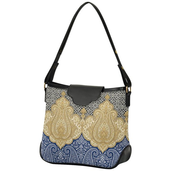 ALAZA Women Hobo Shoulder Handbag Vintage Elegant Paisley Print Tote Bag Large Capacity Purse