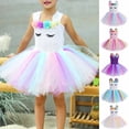 thumbnail image 2 of Zwiiyzr (2-10 Years) Girls' Colorful Tulle Dress Mesh Ruffles Flower Girls Wedding Party Sundress Princess Dress Pink, 2 of 7