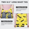 thumbnail image 6 of Yellow Halloween Bats Apron-Garden Aprons for Women with Pockets-Cotton Linen Waterproof Kitchen Cooking Gardening Aprons Adjustable for Kitchen,Cooking,BBQ and Salon 32"x27", 6 of 7