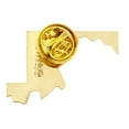 thumbnail image 2 of PinMart Maryland Shape Flag Enamel Pins - Gold Plated US State Lapel Pins, 2 of 7