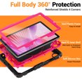 thumbnail image 5 of Case for Lenovo Tab 10.1 inch 2025 Release (TB-311FU/TB-311XU), 360 Rotating Stand Handle Pencil Holder Shoulder Strap Heavy Duty Shockproof Cover, Rose PC, 5 of 7