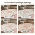 thumbnail image 7 of ODIKA Vintage Pink Distressed Ornate Scrolling Vine Border Textured Non-Slip Low Profile for Hallway, Study Room, Playroom, 7 of 7
