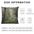 thumbnail image 5 of Fenyluxe Misty Forest Pillow Covers Farmhouse Decorative Sunshine Trees Throw Pillow Covers for Patio Furniture and Couch 20x20in, 5 of 5