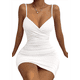 thumbnail image 3 of Vestidos de Cóctel para Mujer, Ajustados, con Escote en V, Tirantes Finos, Fruncidos, para Fiesta de Noche y Club Nocturno (2025) XS, 3 of 10