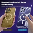 thumbnail image 4 of Clear Magnetic Phone Case For iPhone 14 11 12 13 15 Pro Max 12 13 Mini 15 Plus Magsafe Wireless Charge Silicone Shockproof Cover For iPhone 13Pro Max, 4 of 5