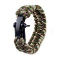 thumbnail image 3 of Pulsera de paracord de supervivencia Pulsera de supervivencia de emergencia para acampar al aire libre, 4, 3 of 5