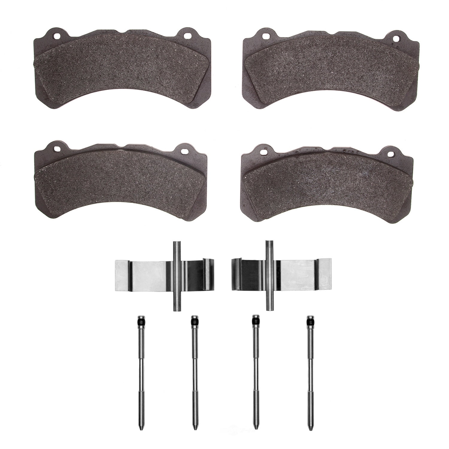 Dynamic Friction Company 1551-2143-01 DFC 5000 Advanced Brake Pads - Low Metallic and Hardware Kit